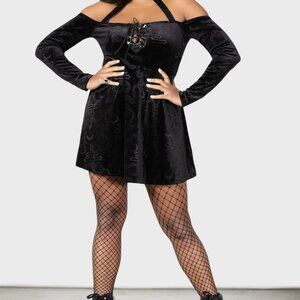 Elegant Black Long Sleeve Dress